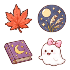 Sweet & Lovely Autumn Emoji Collection