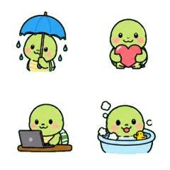 Slow Turtle Daily Reaction Emojis