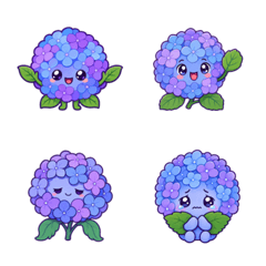 Hydrangea weather Fluffy hydrangea emoji