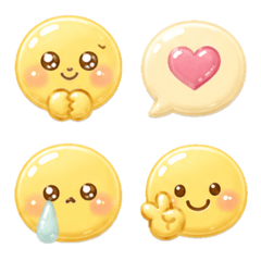 Cute, soft, colorful emojis