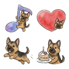 好用的德國牧羊犬貼圖