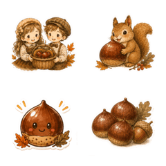 antique emoji for chestnut lovers
