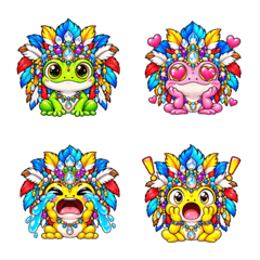 Joana Sparkling Jewel Frog Emoji