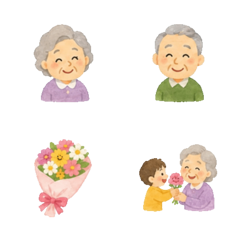 敬老之日・爺爺奶奶動態表情貼