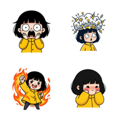 Little Girl in Yellow Coat