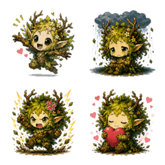 Cute Forest Fairy LINE Emojis