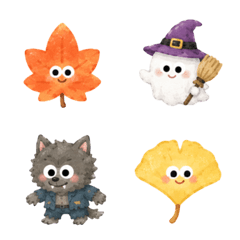 Autumn and Halloween Emojis