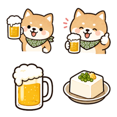 Mame Shiba Drinking Emoji