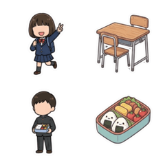 可愛！中學生表情貼圖