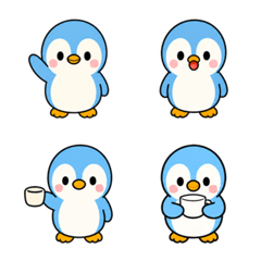 Sky Blue Baby Penguin Daily Emoji