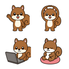 Walnut Baby Squirrel Daily Emoji
