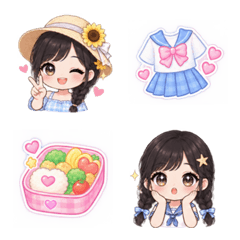 Student Girl Emojis for Everyday Use