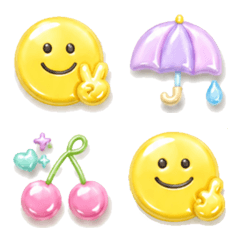 cute pastel minimalist emoji
