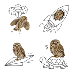 Real Owl Doodle Emoji