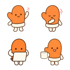 Apricot Mitten Daily Support Emoji