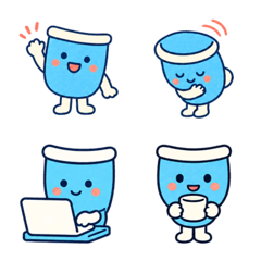 Sky Blue Pocket Daily Reply Emoji