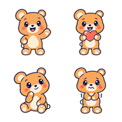 Apricot Bear Daily Emoji