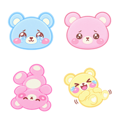Pastel 3 Bears: Fancy Emoji