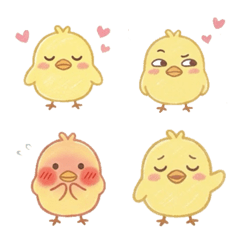 Chick-chan's various expressions