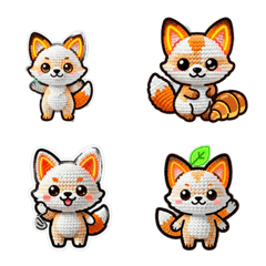 AMOLED Pixel-Stitch Moon Fox