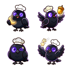 AMOLED Wishcore Crow: Midnight Bakery