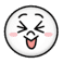 (moon with tongue out)
