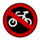 (no bicycles)
