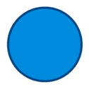 (blue circle)