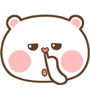 หมีนุ่มกับต่ายนิ่ม อีโมจิ