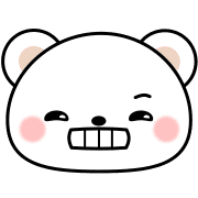 อิโมจิไลน์ Cute Emoji of polar bear.