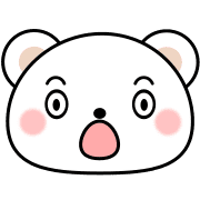 อิโมจิไลน์ Cute Emoji of polar bear.