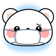 อิโมจิไลน์ Cute Emoji of polar bear.