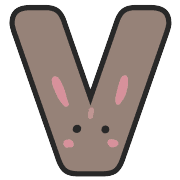 อิโมจิไลน์ Rabbit Pit Emoji Alphameric characters