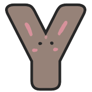 อิโมจิไลน์ Rabbit Pit Emoji Alphameric characters