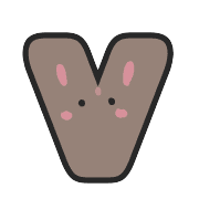 อิโมจิไลน์ Rabbit Pit Emoji Alphameric characters