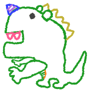 อิโมจิไลน์ Dinosaurs graffiti(Emoji)