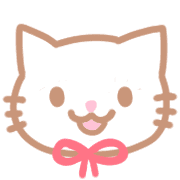 อิโมจิไลน์ White cat Emoji .