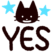อิโมจิไลน์ Black Cat Emoji
