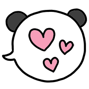 อิโมจิไลน์ Marshmallow panda 2 Speech balloon Emoji
