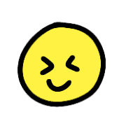 อิโมจิไลน์ Simple yellow smile!