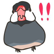 อิโมจิไลน์ rakugaki zoo 9  Java sparrow 2