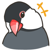 อิโมจิไลน์ rakugaki zoo 9  Java sparrow 2