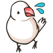 อิโมจิไลน์ rakugaki zoo 9  Java sparrow 2