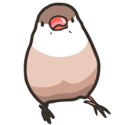 อิโมจิไลน์ rakugaki zoo 9  Java sparrow 2