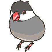 อิโมจิไลน์ rakugaki zoo 9  Java sparrow 2