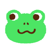 อิโมจิไลน์ Colorful frog emoji