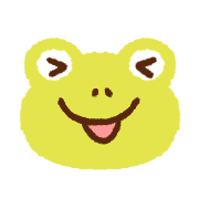 อิโมจิไลน์ Colorful frog emoji