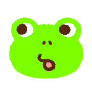 อิโมจิไลน์ Colorful frog emoji