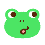 อิโมจิไลน์ Colorful frog emoji