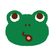 อิโมจิไลน์ Colorful frog emoji